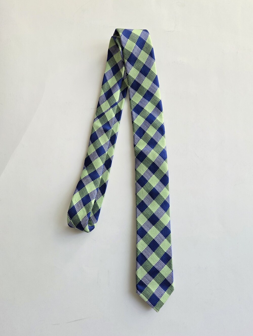 Original Penguin | Green Blue Gingham Gingham Tie